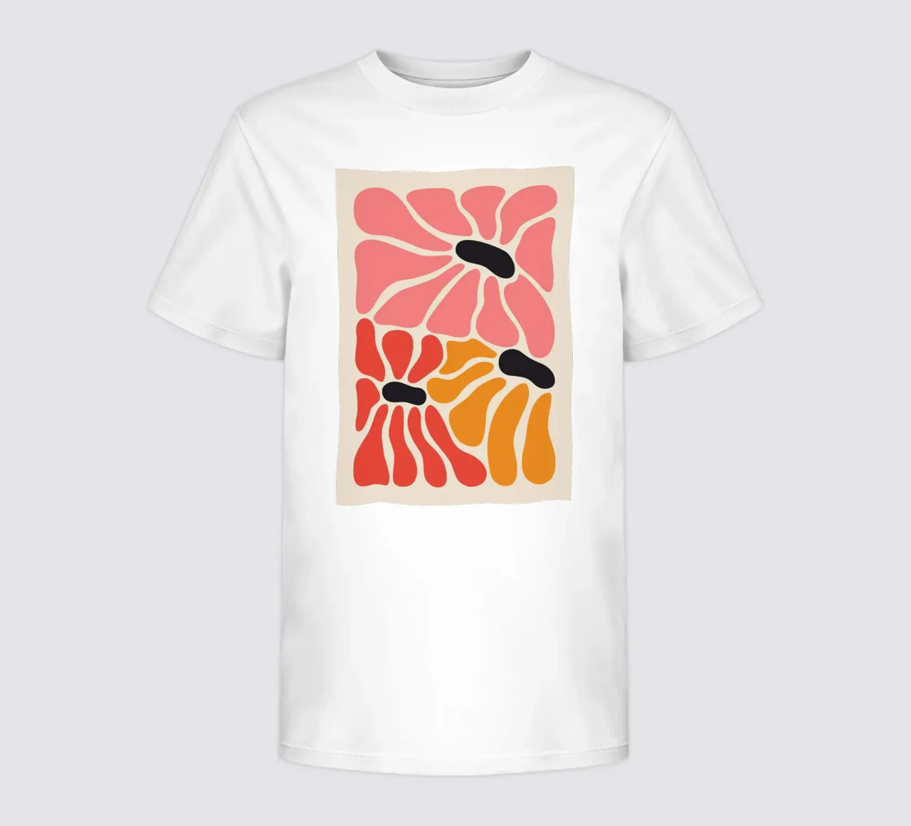 Stampa floreale astratta Petal Pop Art t-shirt bambini da homdeco
