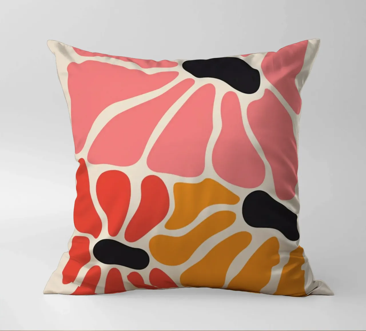 Abstract Petal Pop Art Floral Print decorative cushion by homdeco