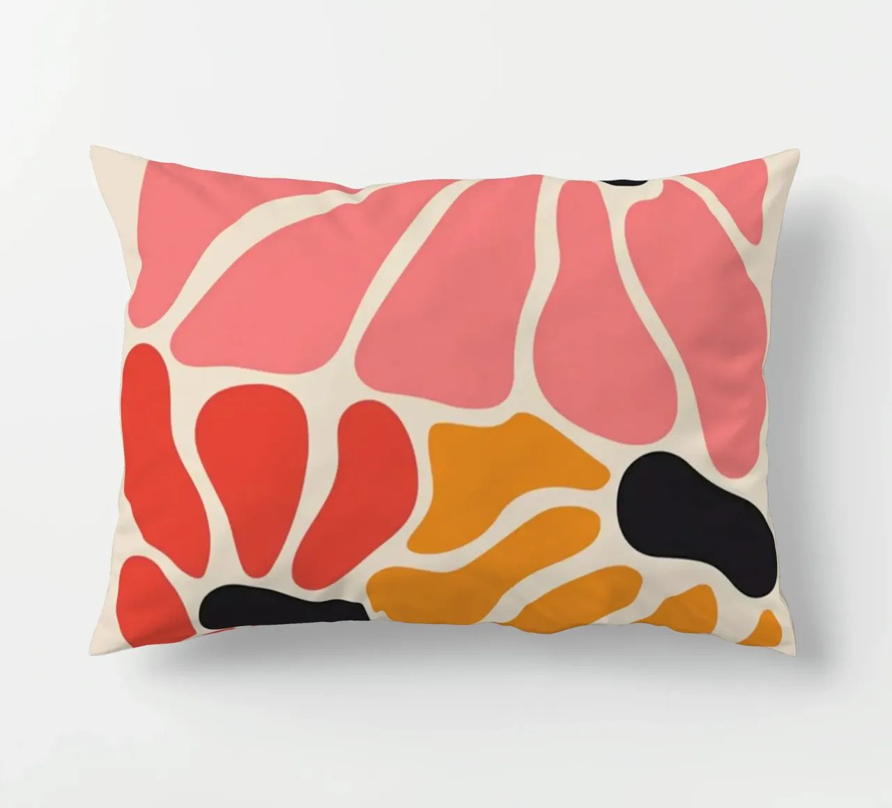 Abstract Petal Pop Art Floral Print decorative cushion by homdeco