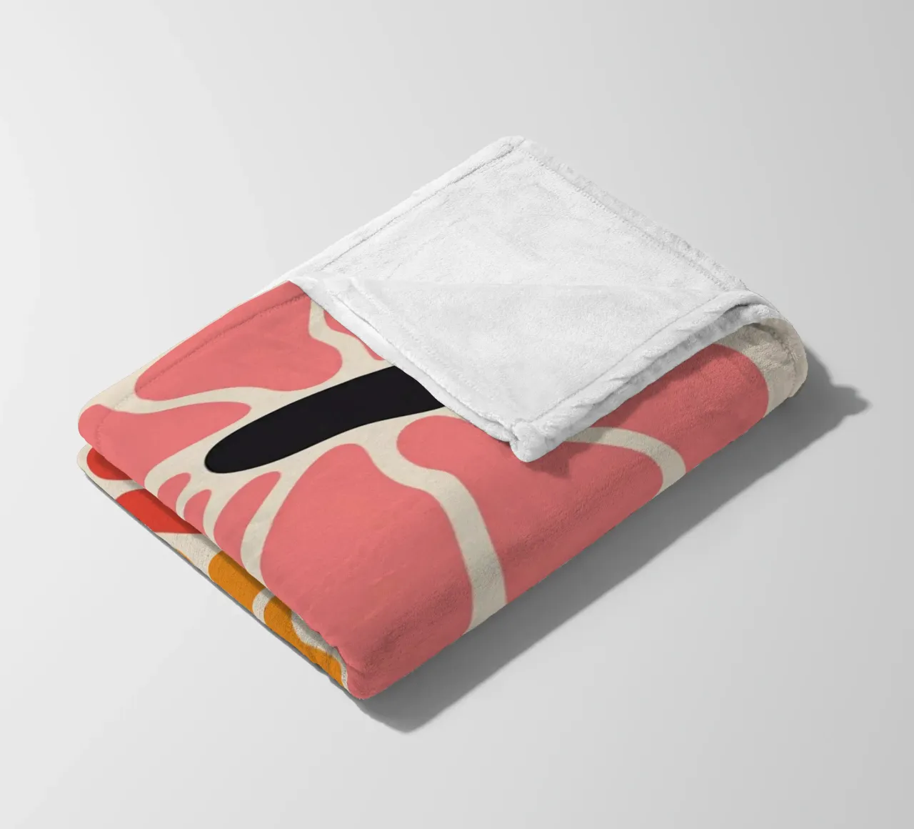 Abstract Petal Pop Art Floral Print fleece blanket by homdeco