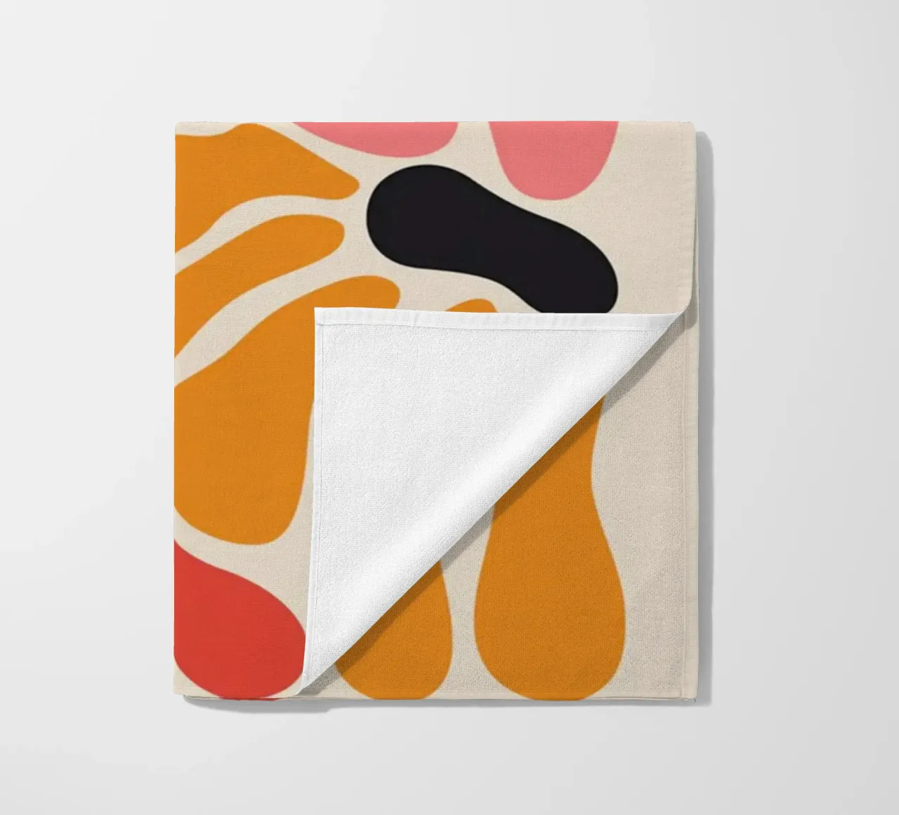 Abstract Petal Pop Art Floral Print beach towel by homdeco