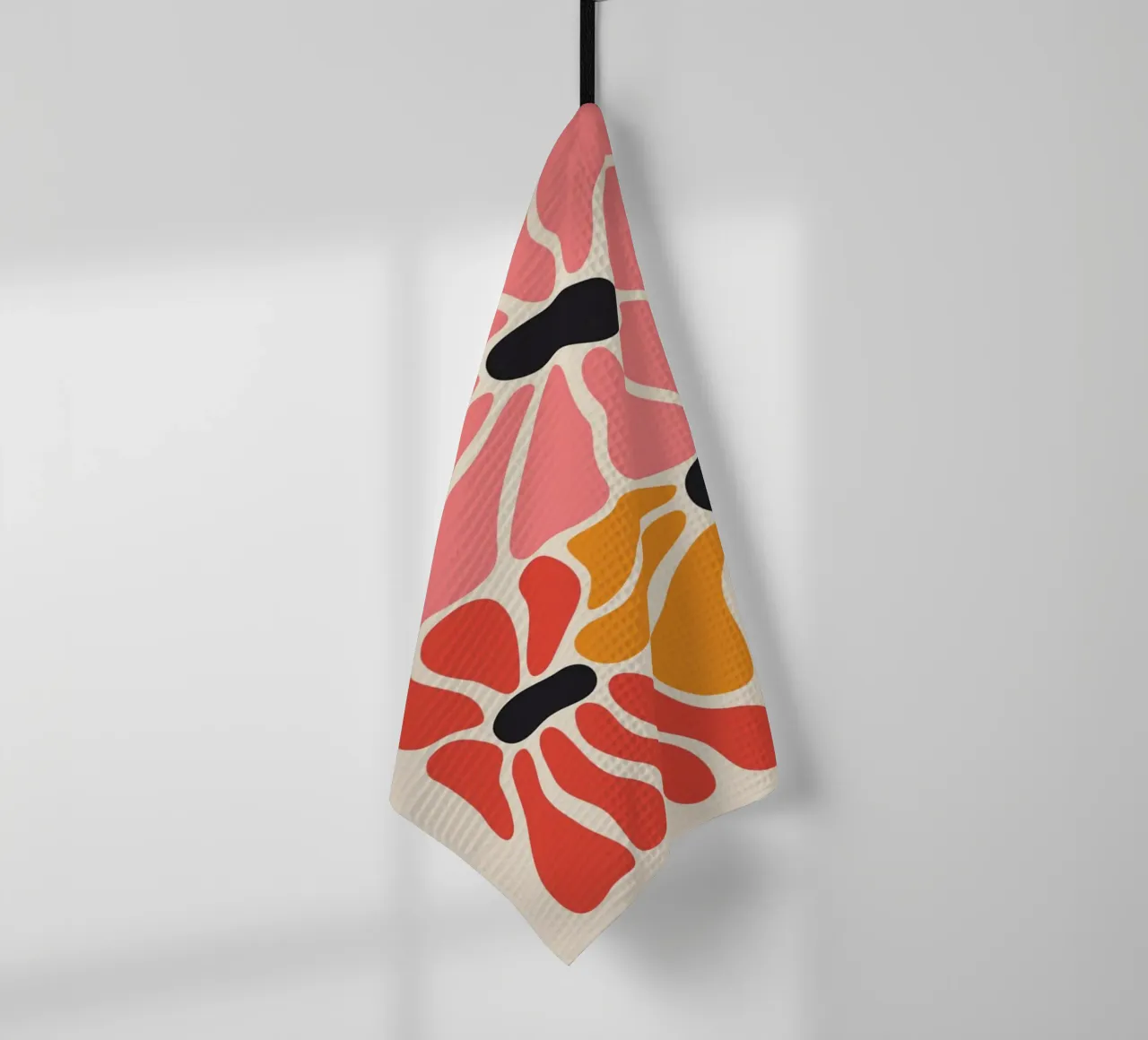 Abstraktes Blütenblatt Pop Art Floral Print Geschirrtuch von homdeco