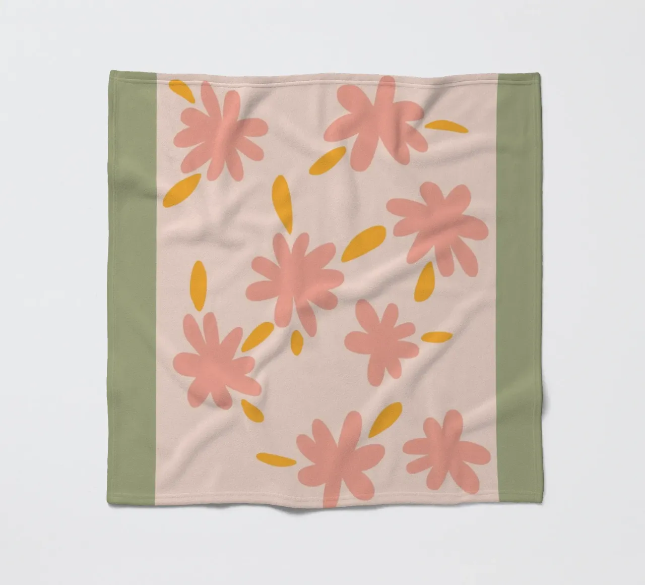 Mercato dei fiori di New York Fiore rosa astratto coperta in pile da homdeco