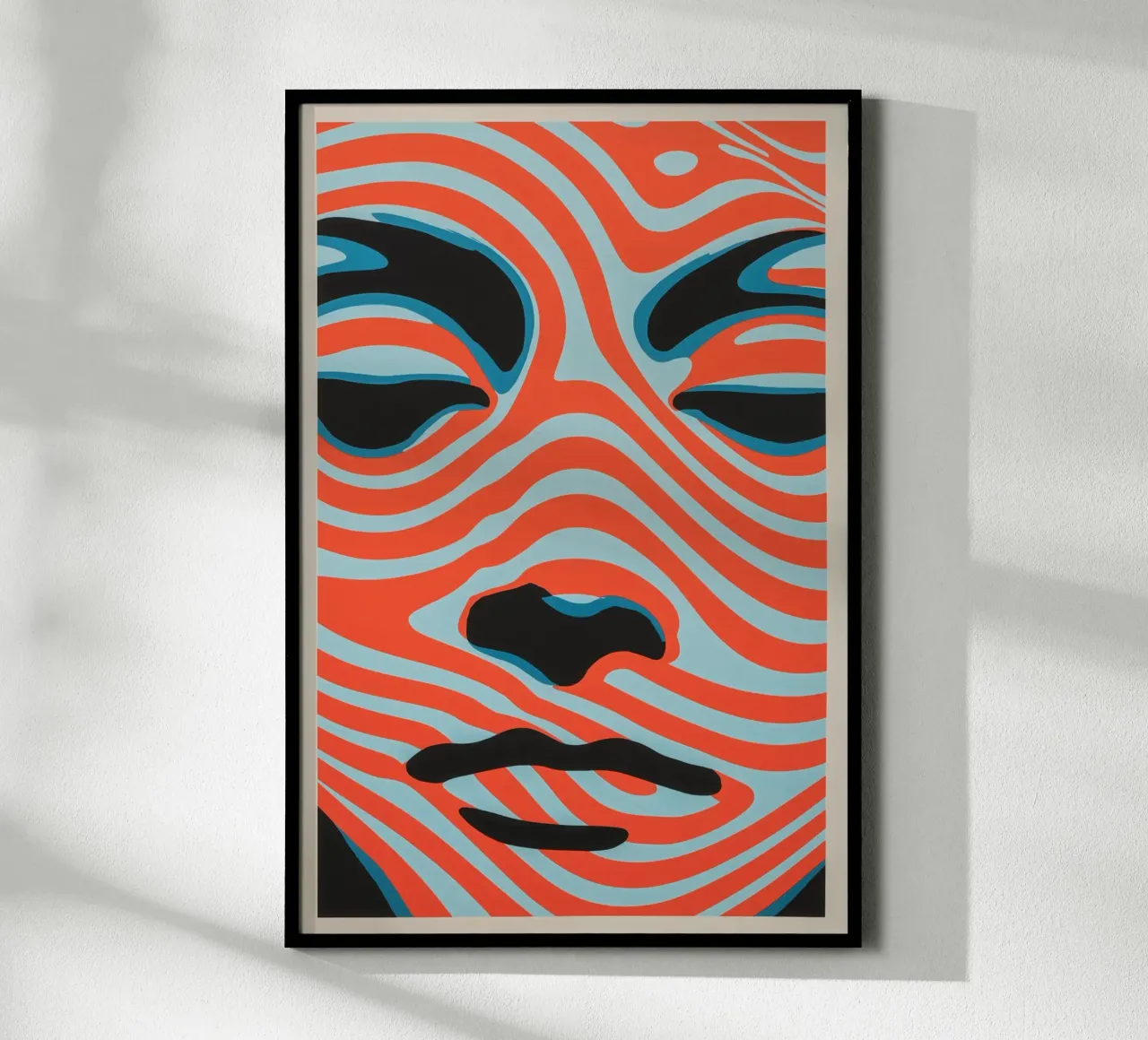 Abstracción líquida | 70s Psychedelia trifft Op-Art poster de Autofocus
