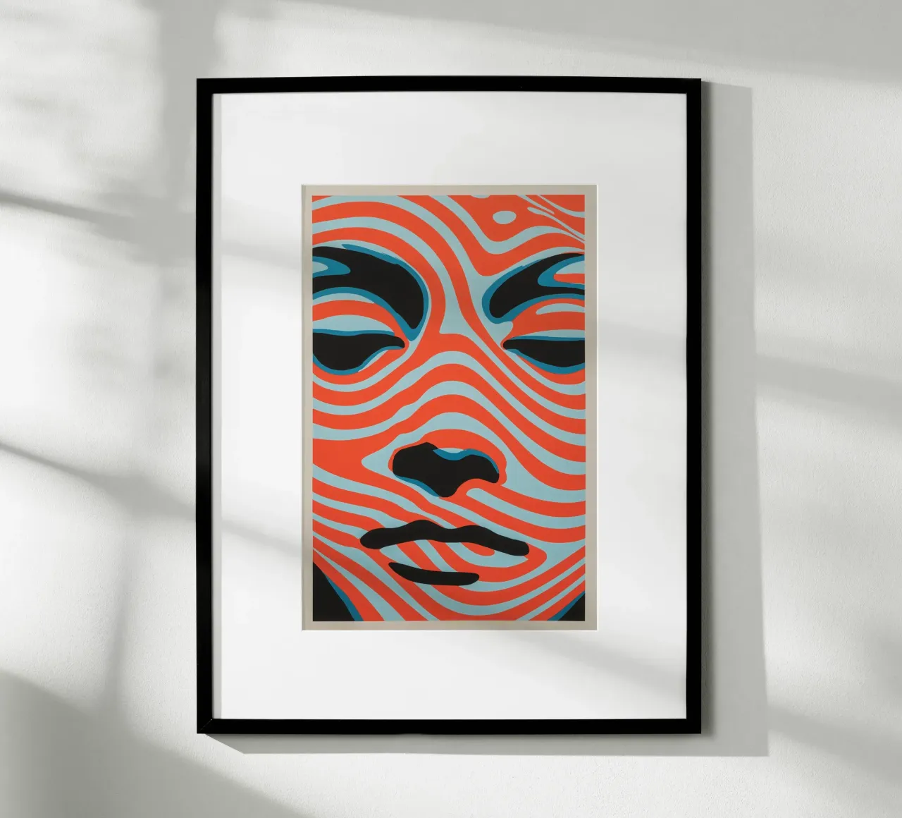 Abstracción líquida | 70s Psychedelia trifft Op-Art poster de Autofocus