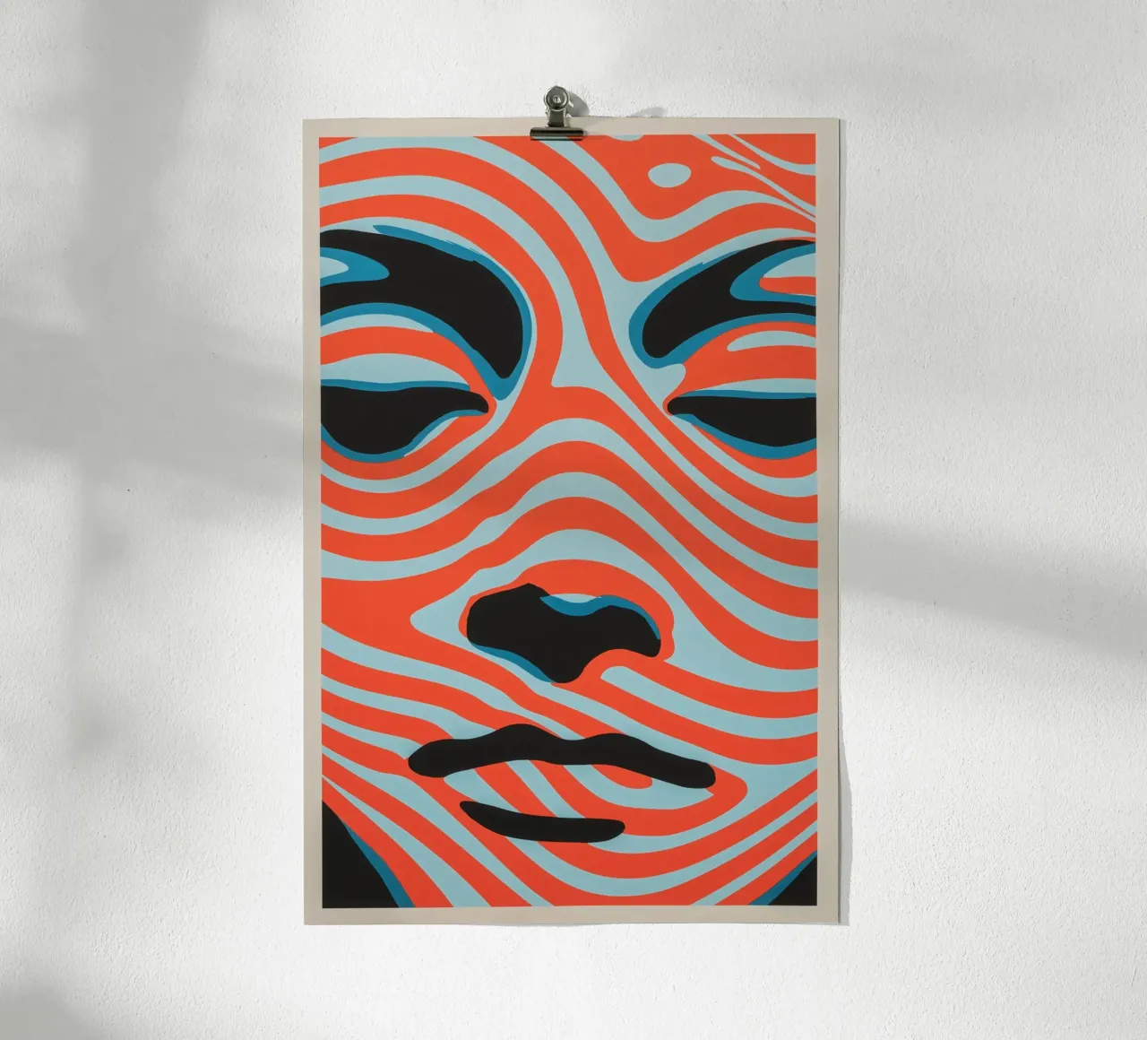 Abstracción líquida | 70s Psychedelia trifft Op-Art poster de Autofocus