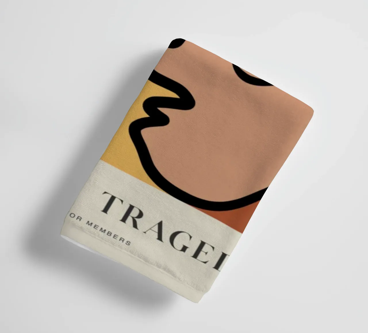 Berggruen & Cie Volti astratti Amore Fama Tragedia asciugamano da bagno da homdeco