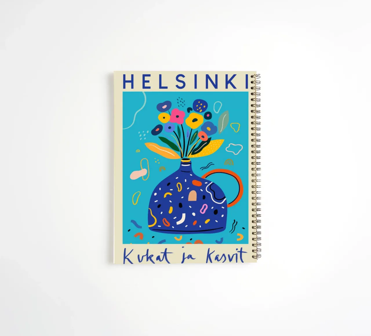 Helsinki Fiori e piante Vaso floreale astratto diario ad anelli da homdeco