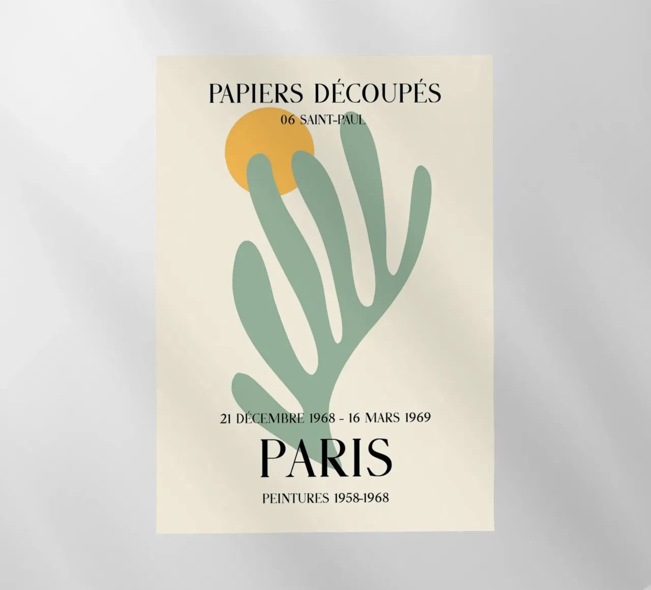 Saint-Paul Paris Cut-Outs Abstract Plant Print backlit film by homdeco
