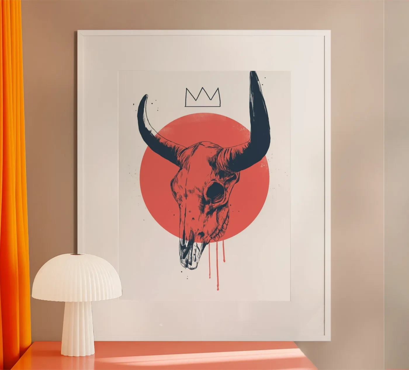 Bull Skull poster da Balazs Solti