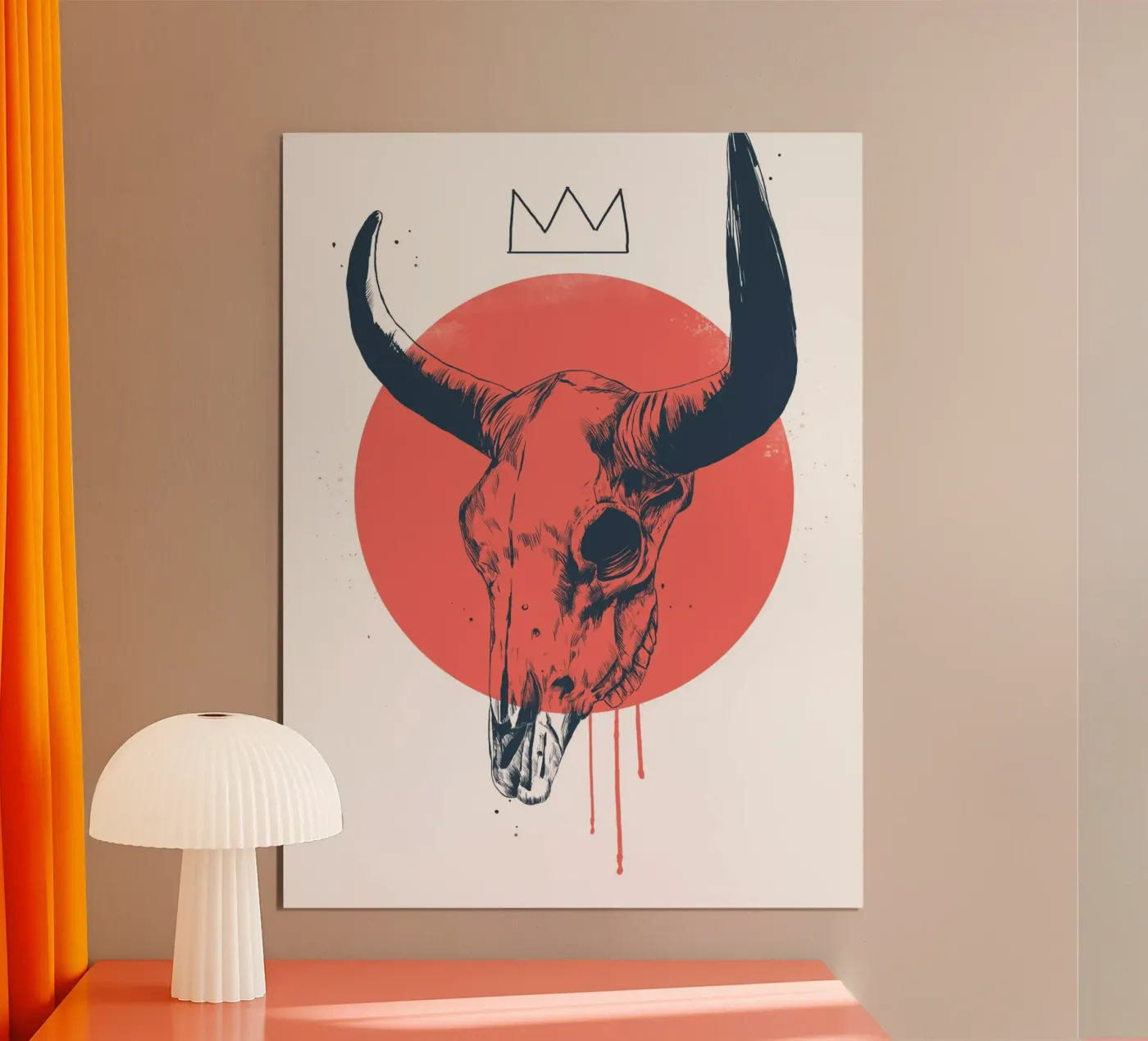 Bull Skull poster da Balazs Solti