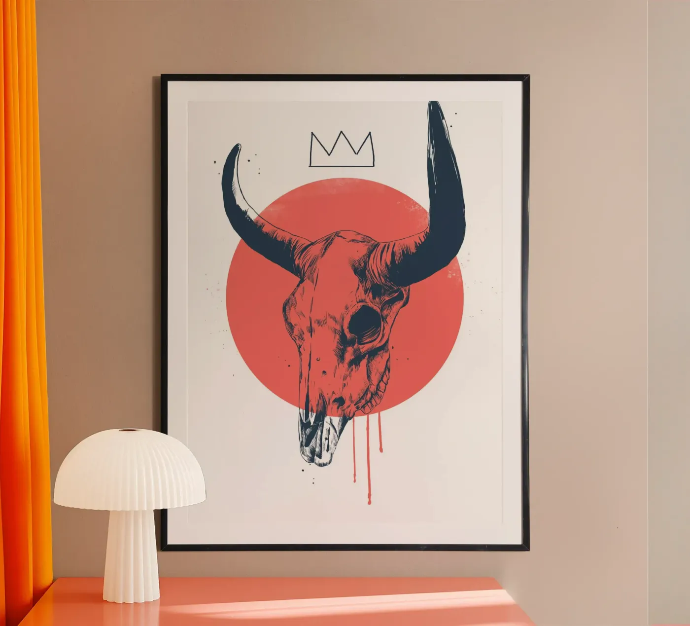 Bull Skull poster da Balazs Solti