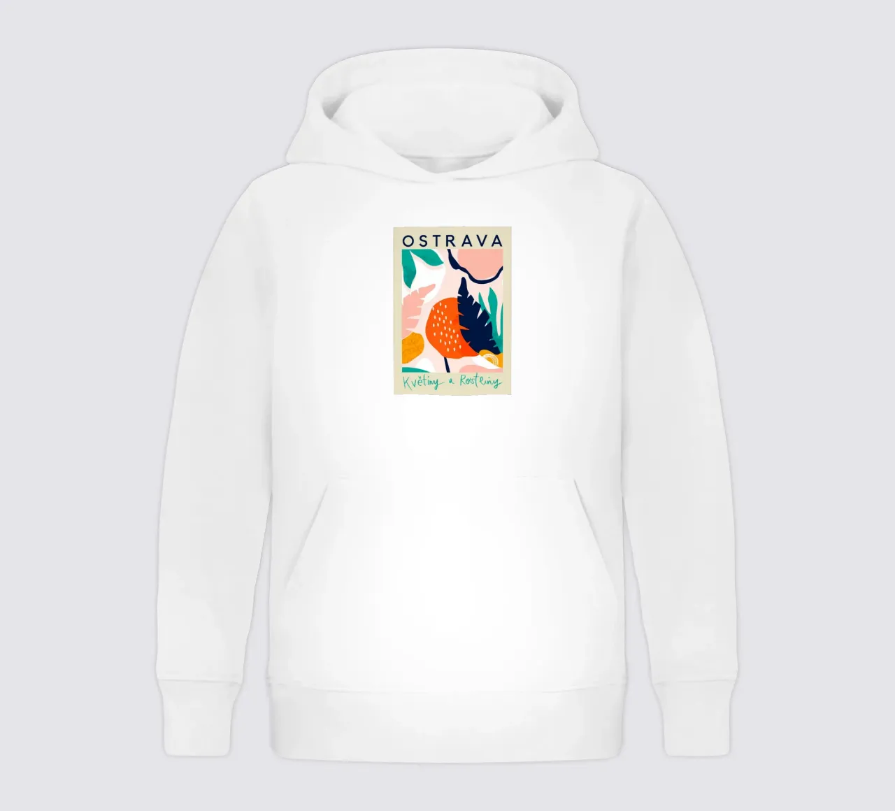 Ostrava Flowers and Plants Abstract Tropical kids hoodie by homdeco
