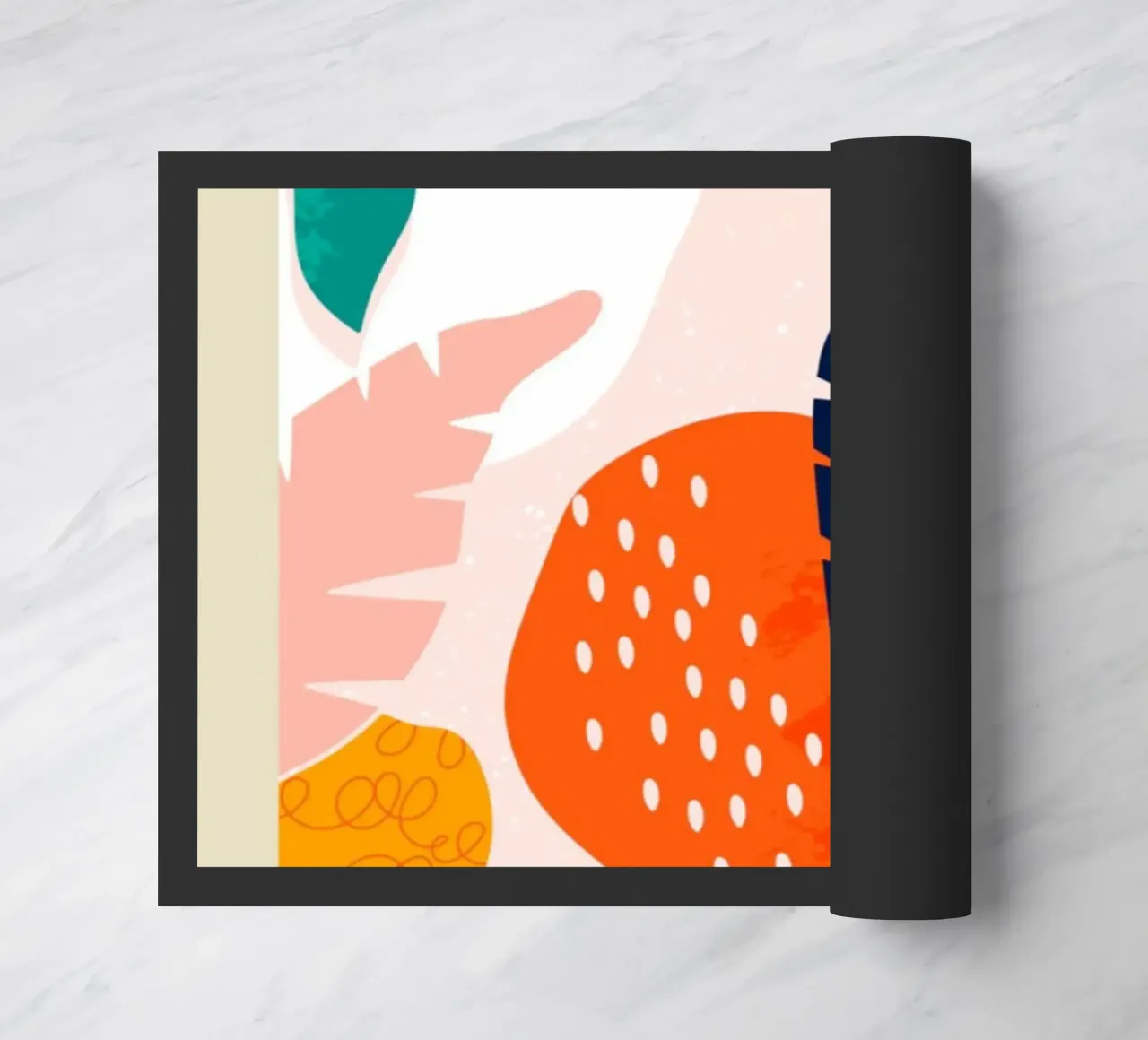 Ostrava Flowers and Plants Abstract Tropical doormat by homdeco