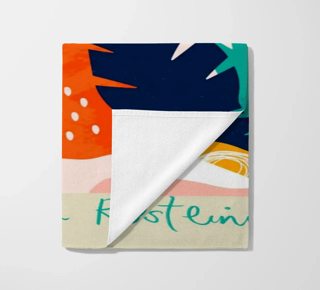 Ostrava Flowers and Plants Abstract Tropical beach towel by homdeco