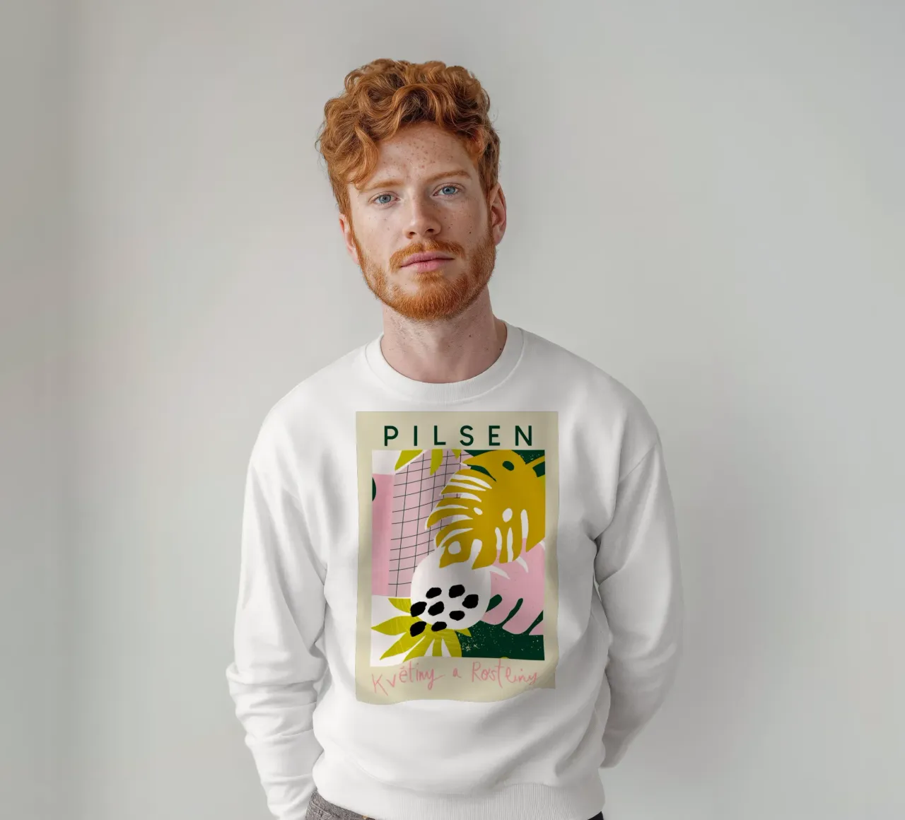 Pilsen Fiori e piante tropicali Astratto felpa da homdeco