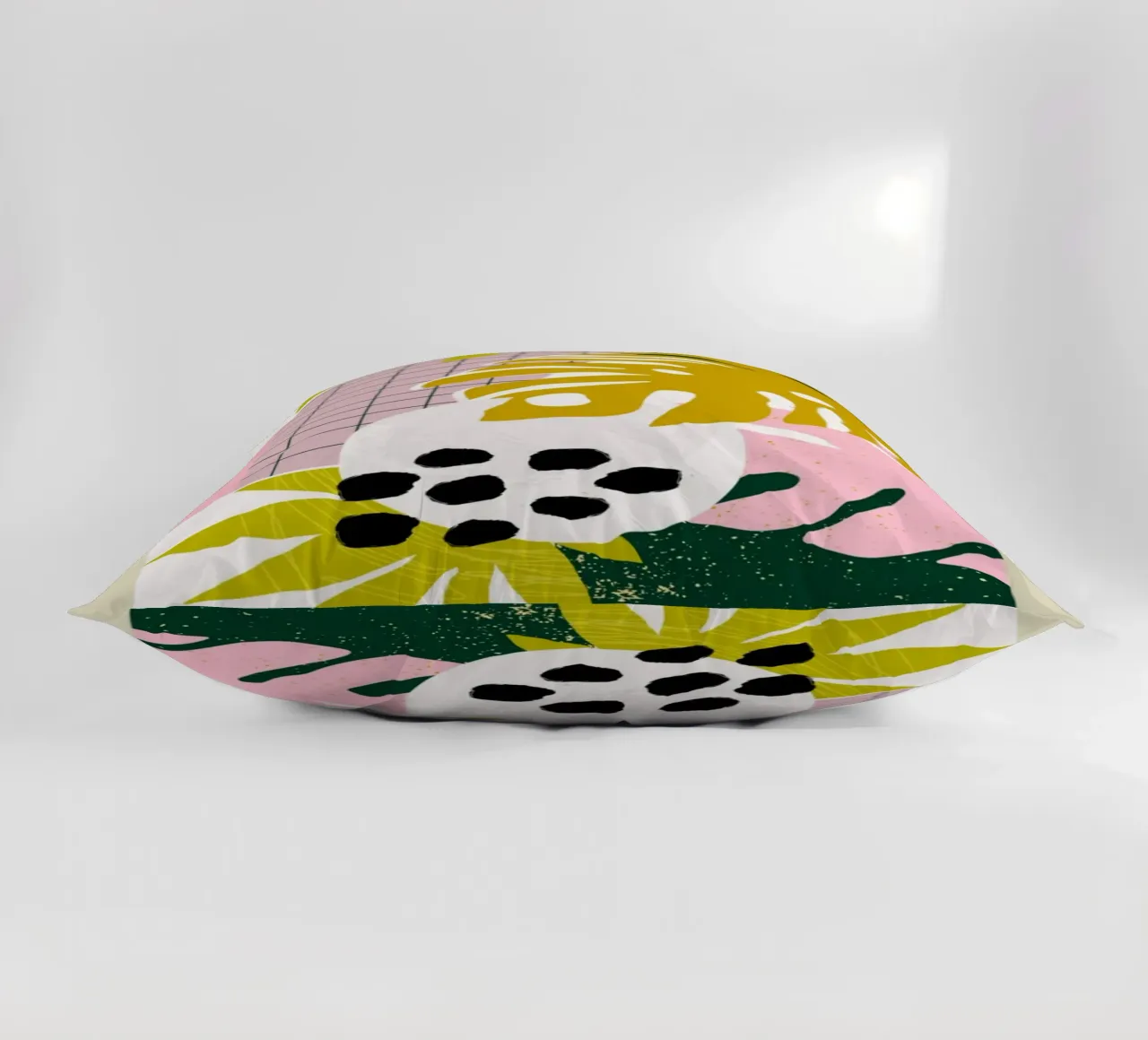 Pilsen Tropical Flowers and Plants Abstract decorative cushion by homdeco