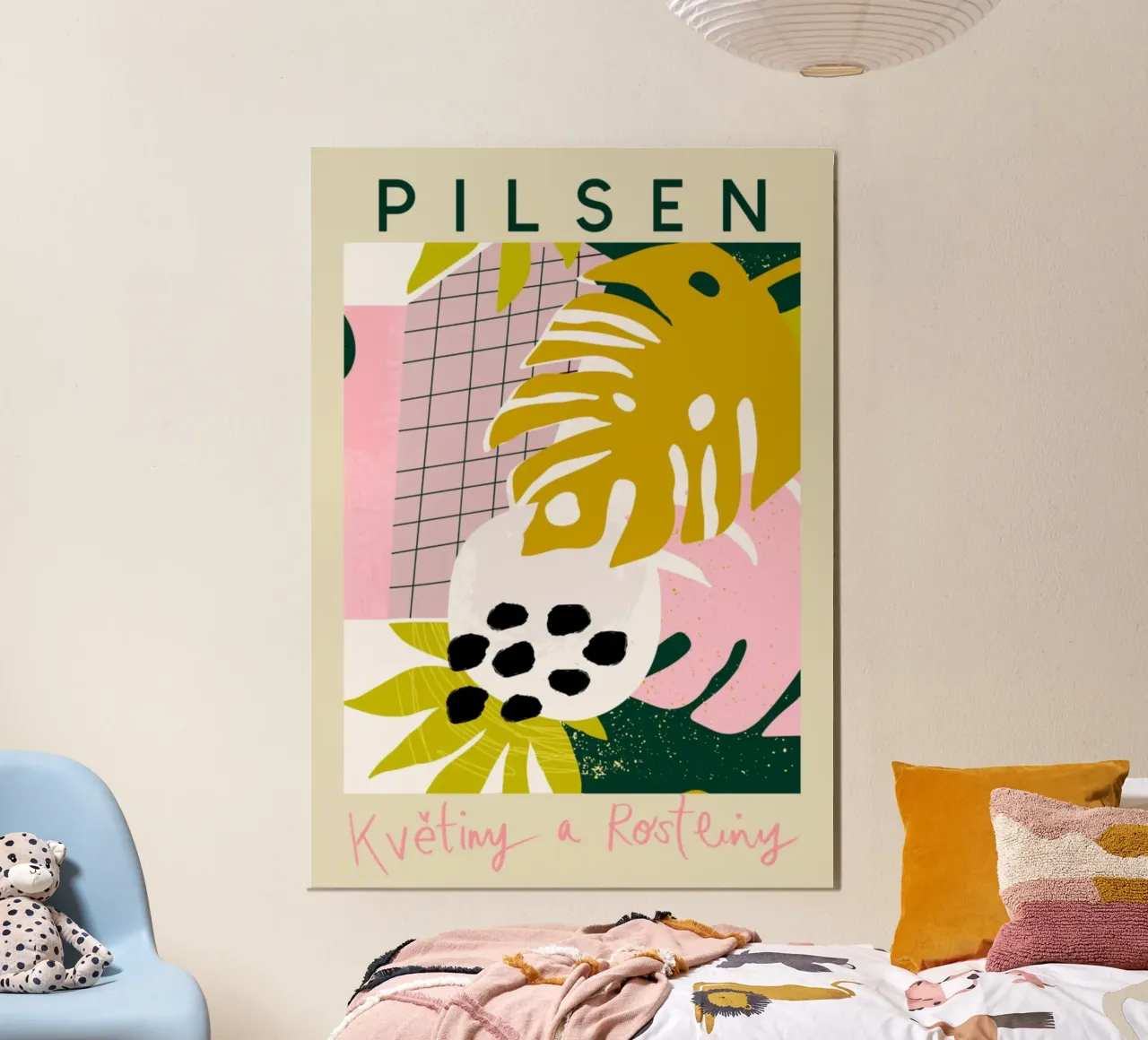 Pilsen Fiori e piante tropicali Astratto carta hahnemühle da homdeco