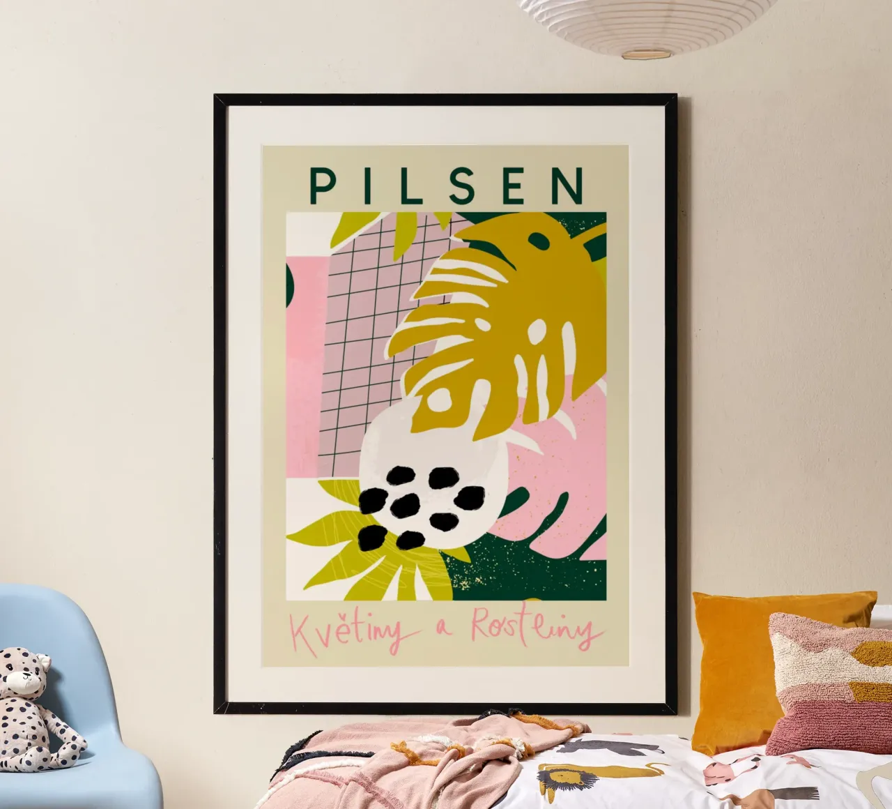 Pilsen Fiori e piante tropicali Astratto carta hahnemühle da homdeco