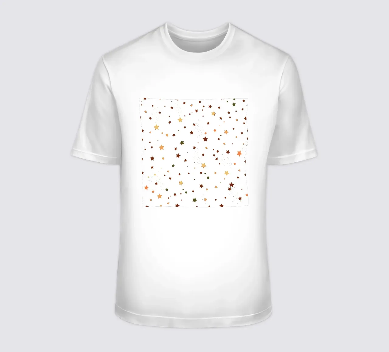 Stelle colorate d'autunno senza cuciture t-shirt da gulsengunel
