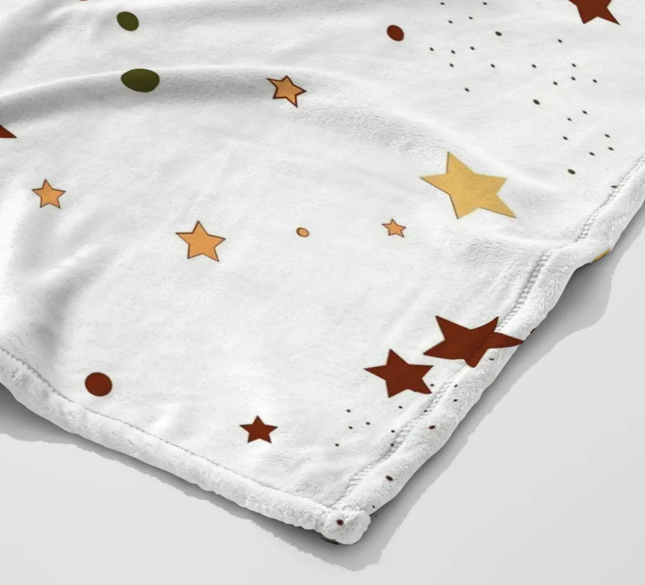 Stelle colorate d'autunno senza cuciture coperta in pile da gulsengunel