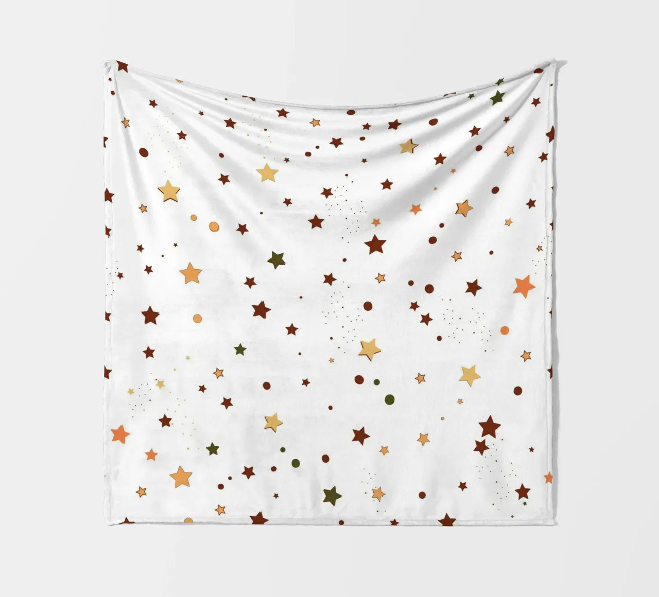 Stelle colorate d'autunno senza cuciture coperta in pile da gulsengunel