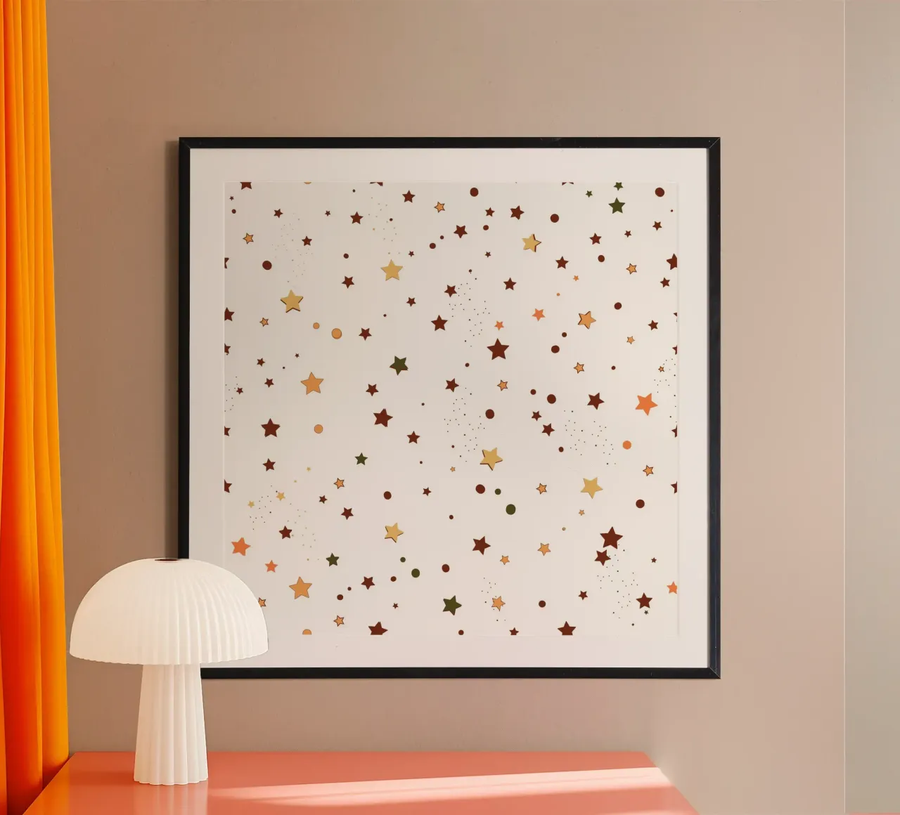 Stelle colorate d'autunno senza cuciture carta hahnemühle da gulsengunel