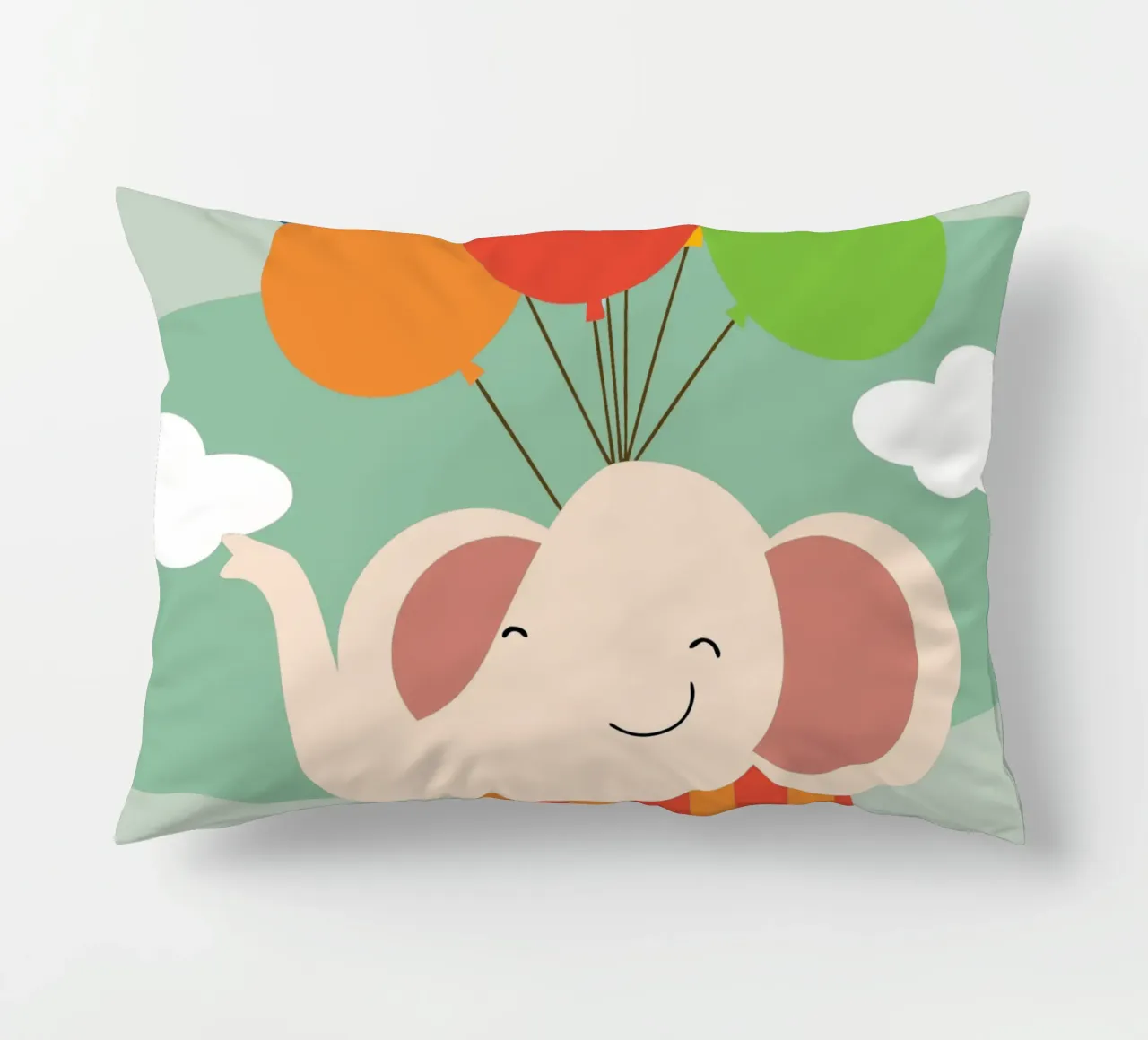 L'elefante vola con i palloncini cuscino da CUTE ANIMALS