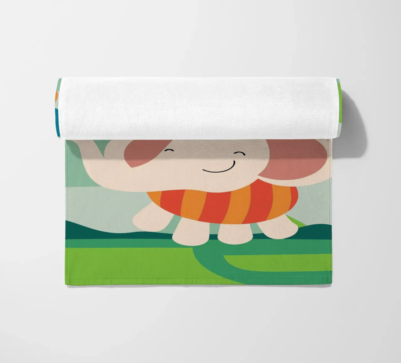 L'elefante vola con i palloncini telo mare da CUTE ANIMALS