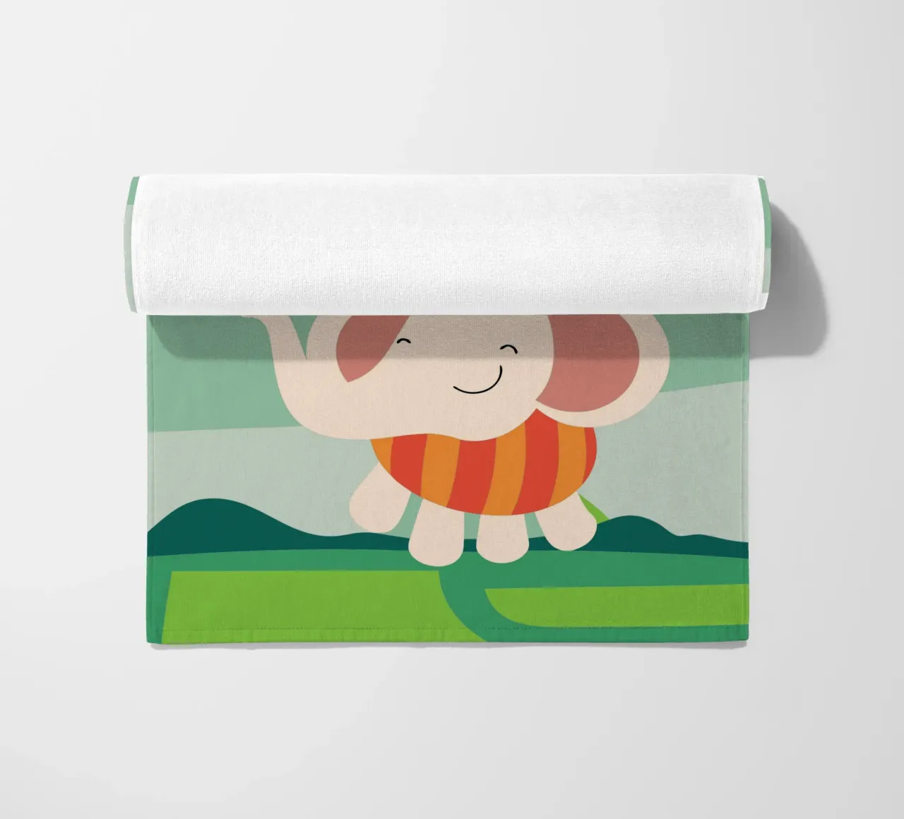 L'elefante vola con i palloncini telo mare da CUTE ANIMALS