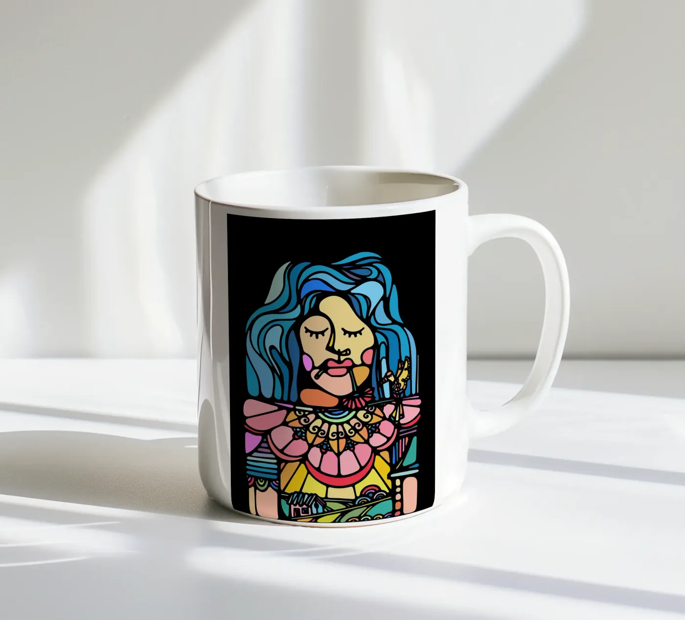 Cabocla ceramic mug by Ninhol