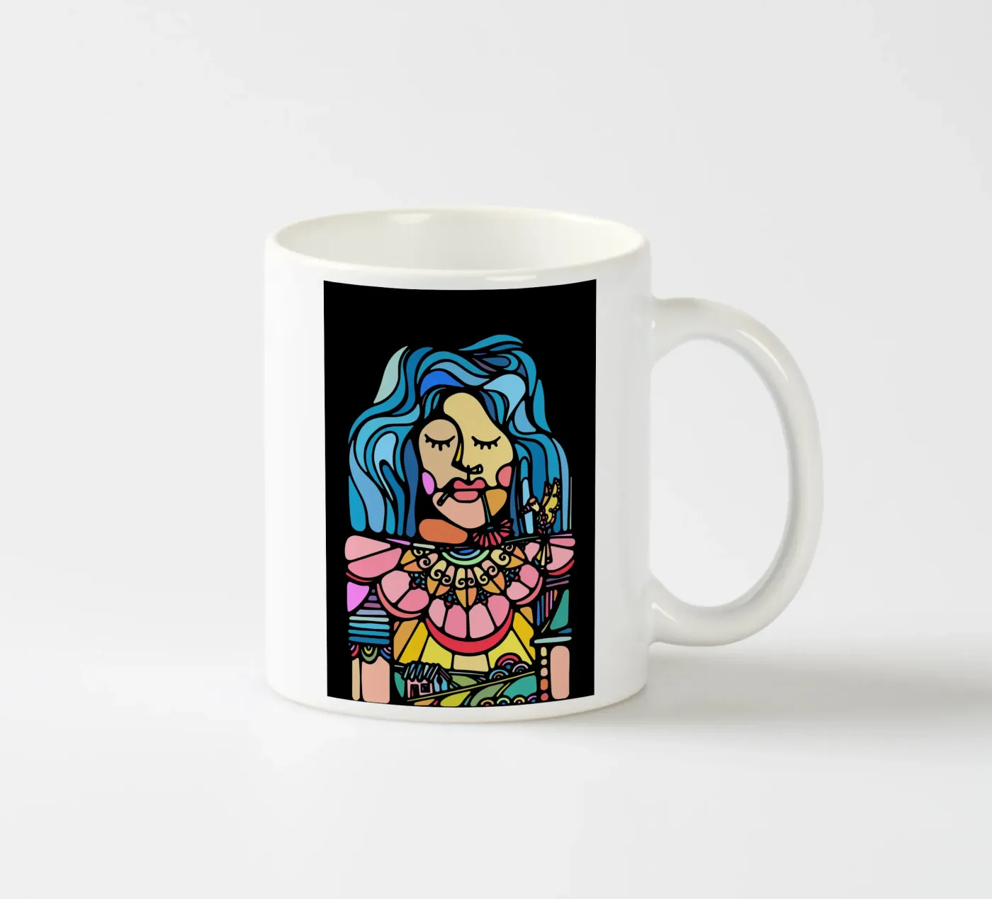 Cabocla ceramic mug by Ninhol