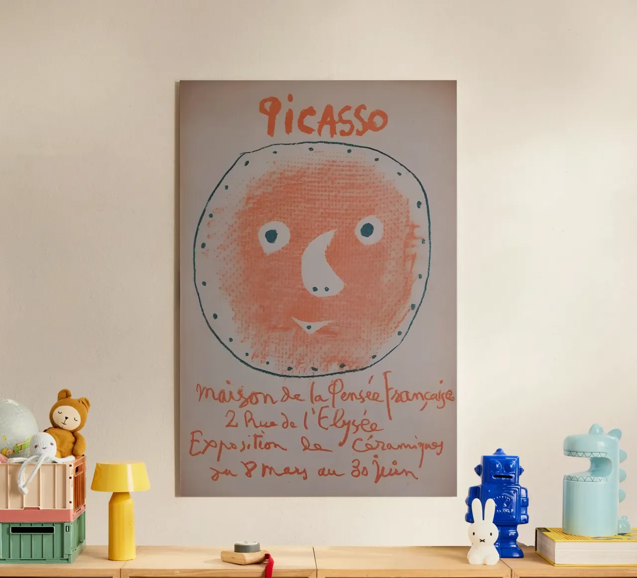 Picasso French Thought House Ceramics Exhibition 1952 Poster acrylic glass by homdeco