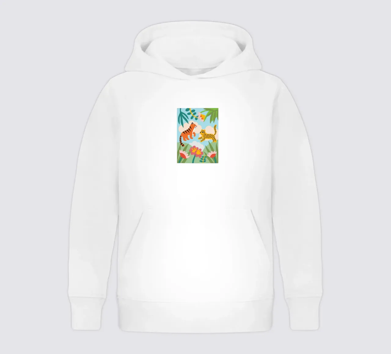 Tiger and Panther kids hoodie by CUTE ANIMALS