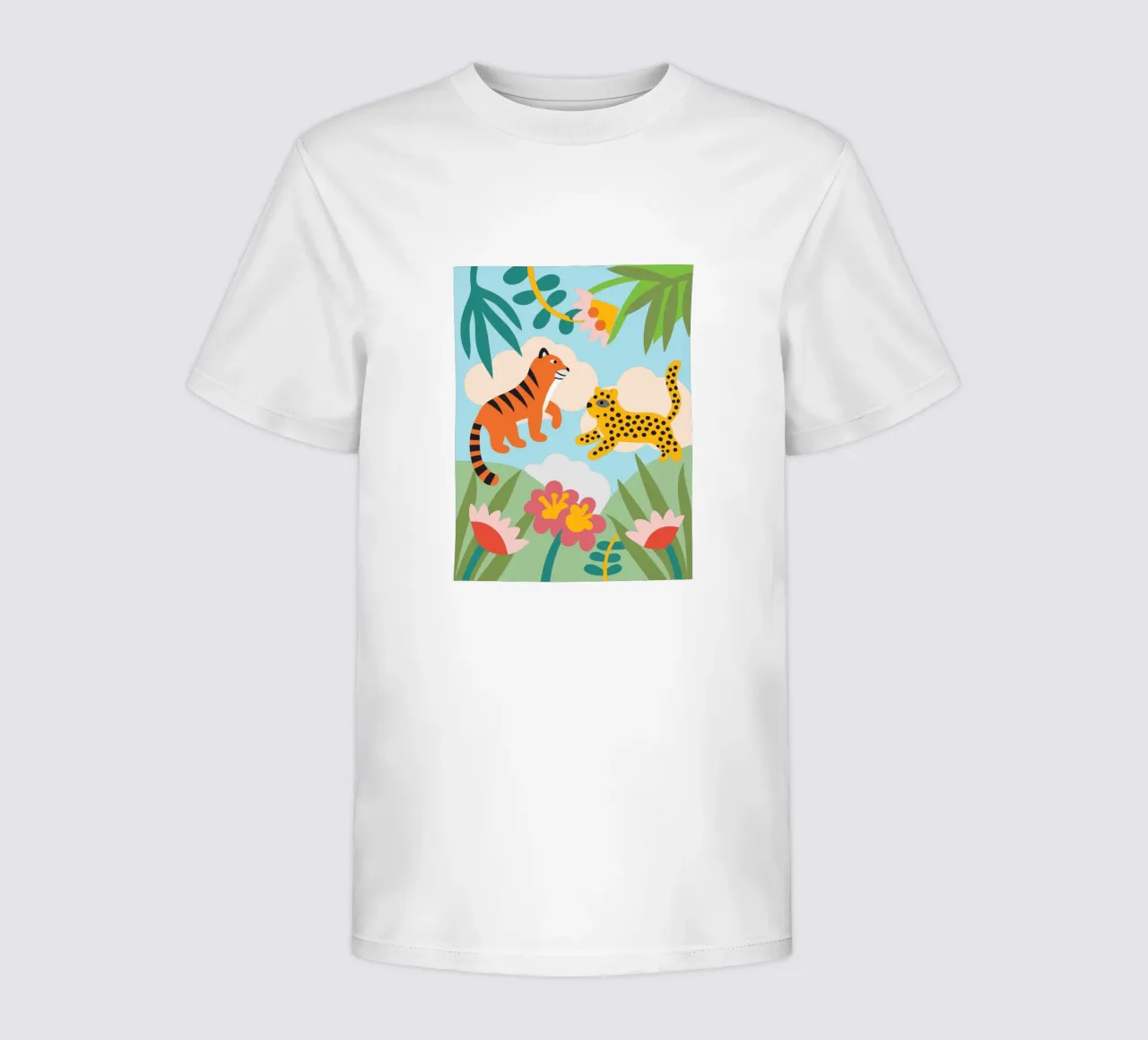 Tigre e pantera t-shirt bambini da CUTE ANIMALS