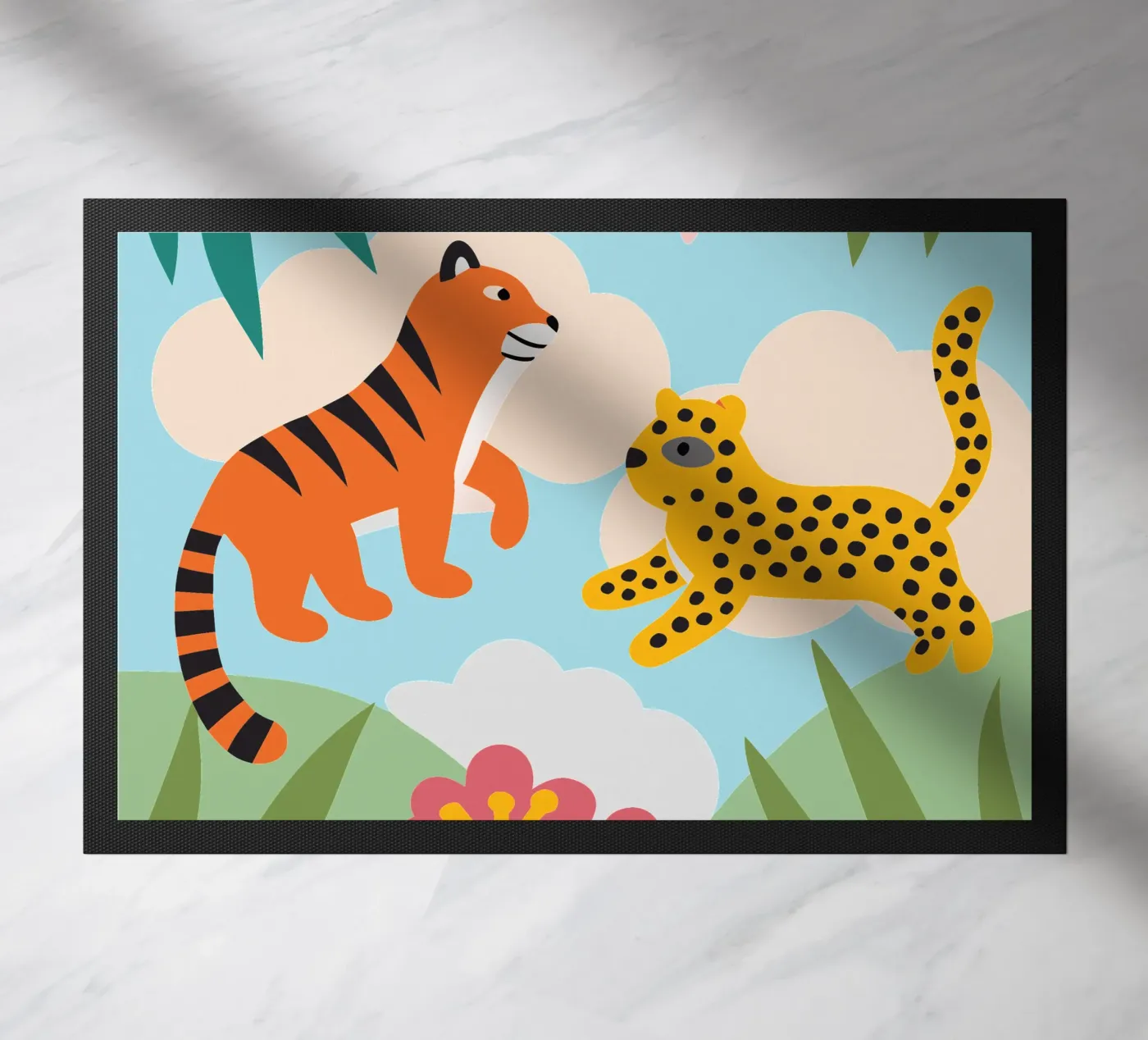 Tigre e pantera zerbino da CUTE ANIMALS
