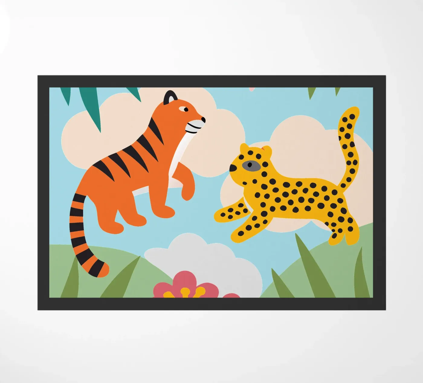 Tigre e pantera zerbino da CUTE ANIMALS