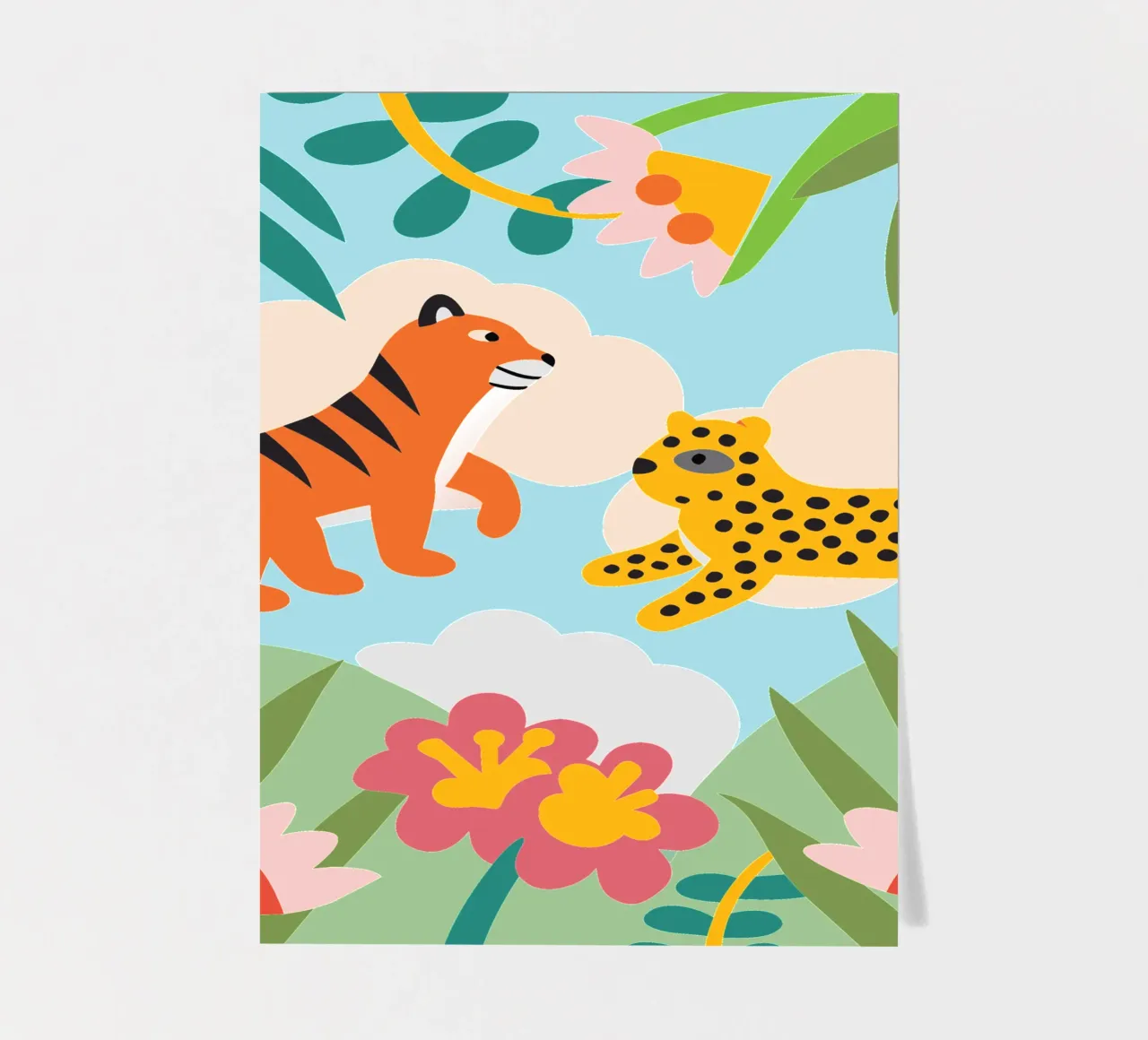 Tiger and Panther sticker sheet by CUTE ANIMALS