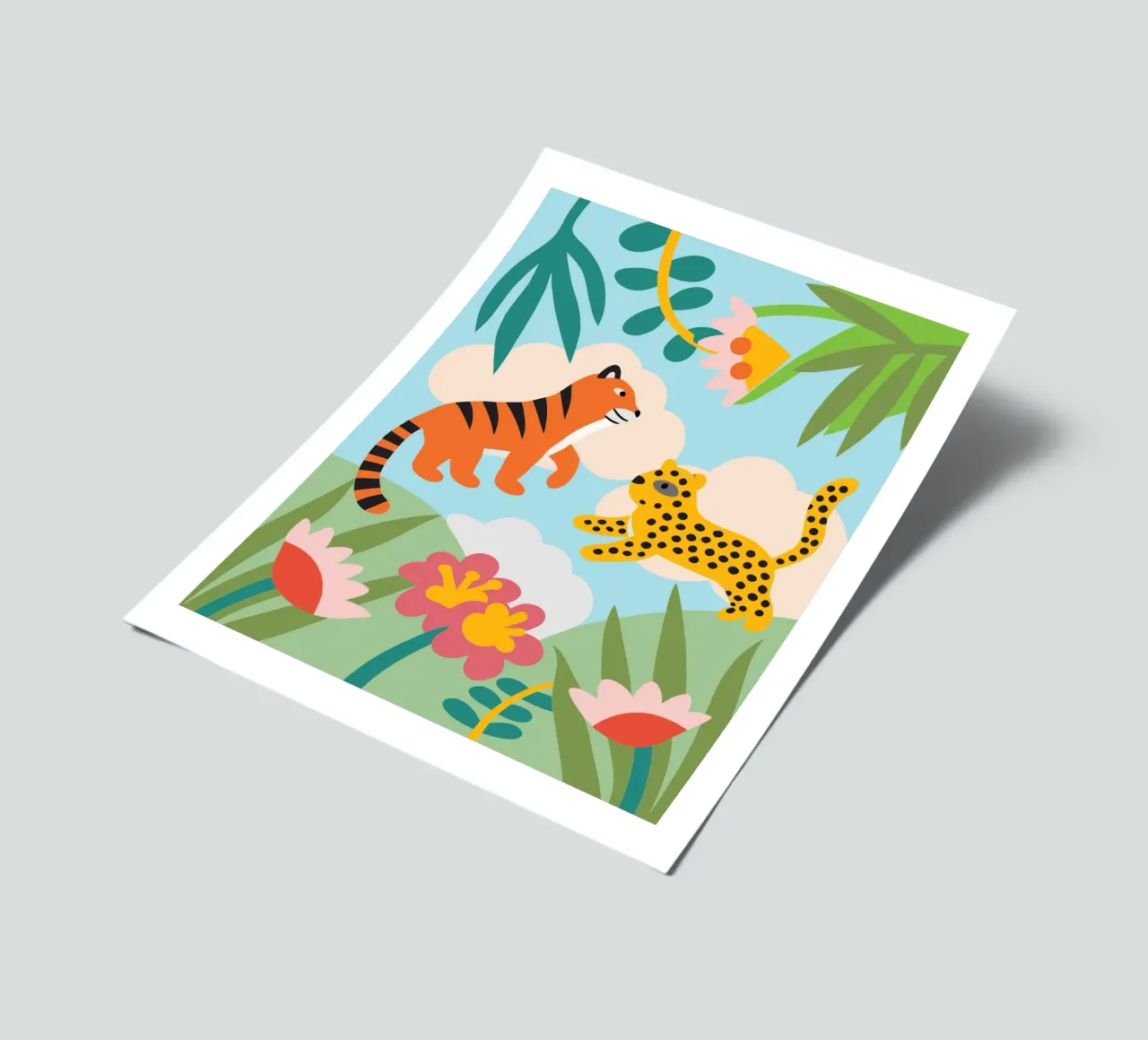 Tiger and Panther sticker sheet by CUTE ANIMALS