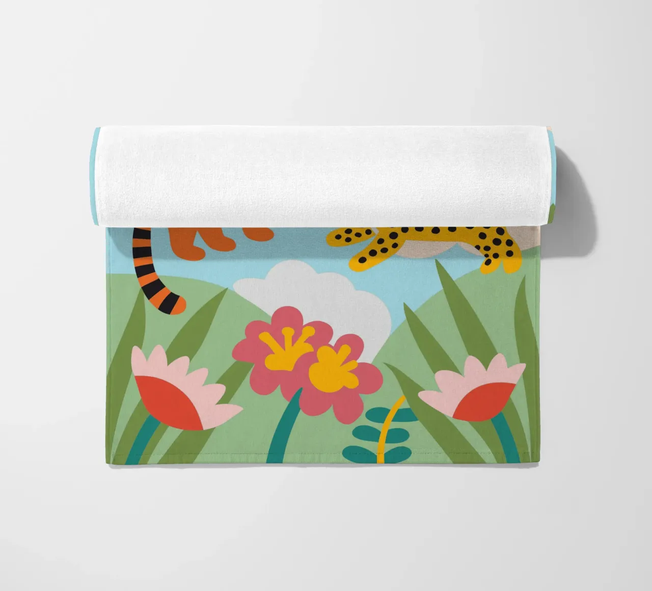 Tigre e pantera telo mare da CUTE ANIMALS