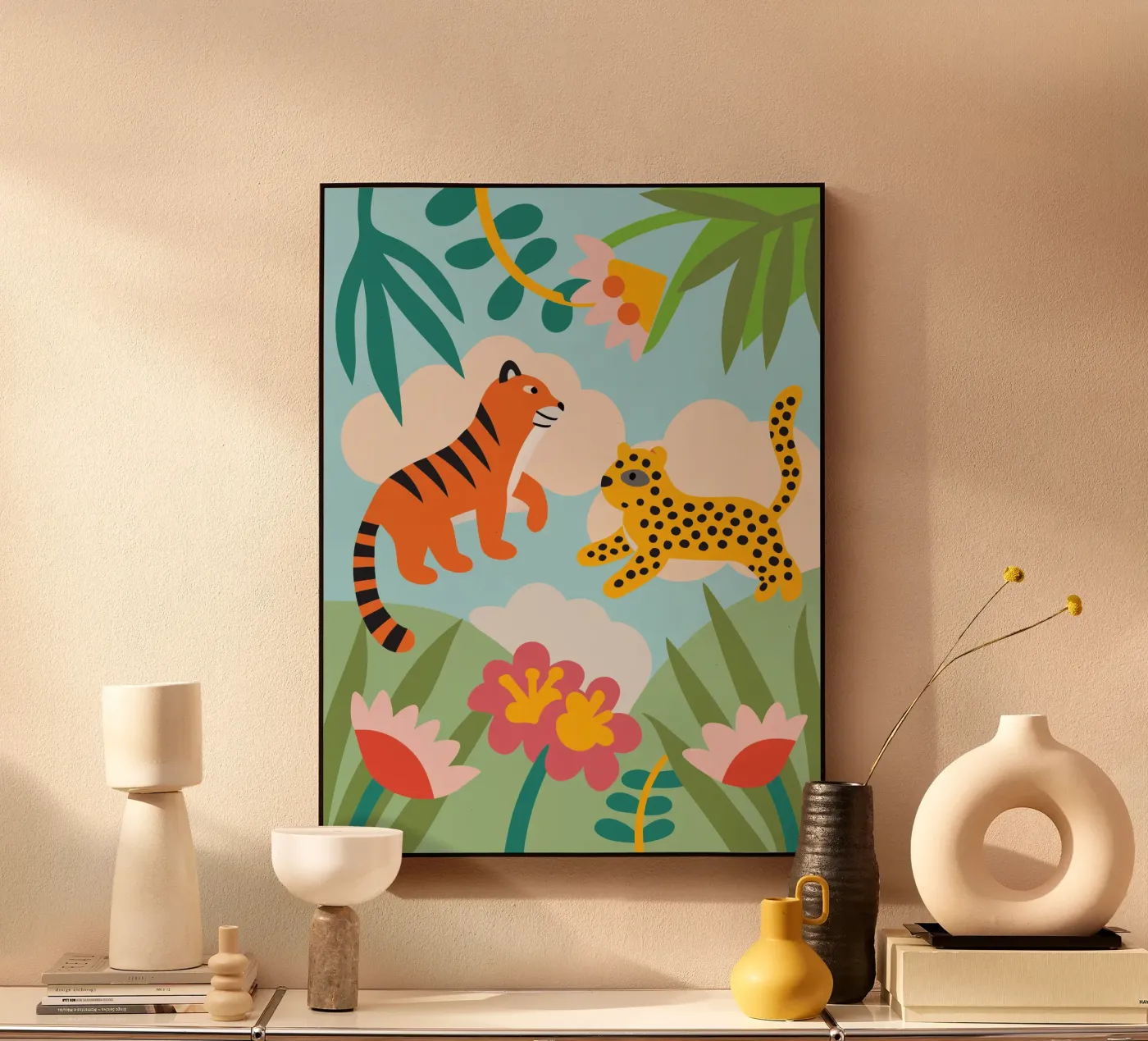 Tiger and Panther Acryl-Glas von CUTE ANIMALS