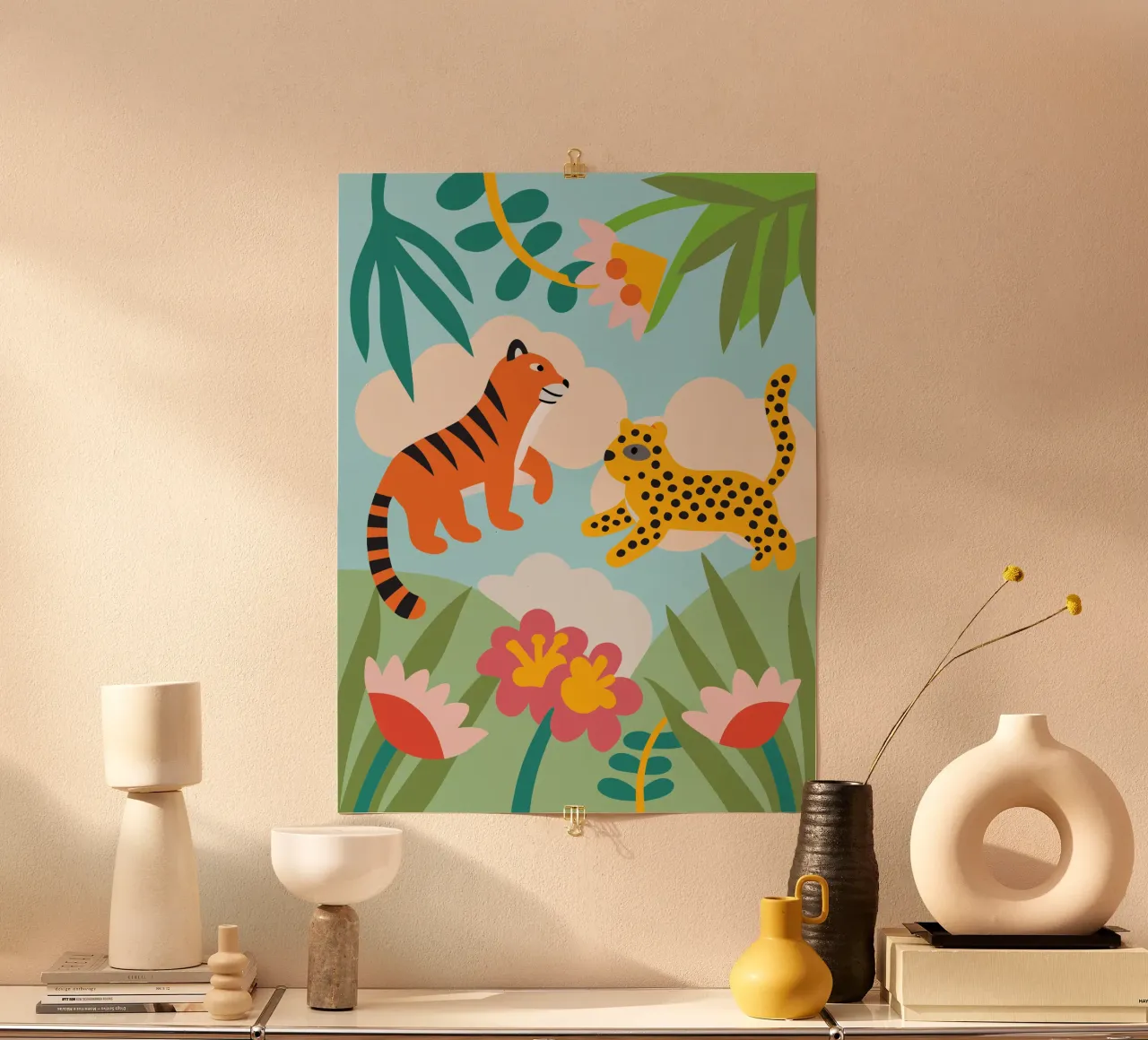 Tiger and Panther hahnemühle by CUTE ANIMALS