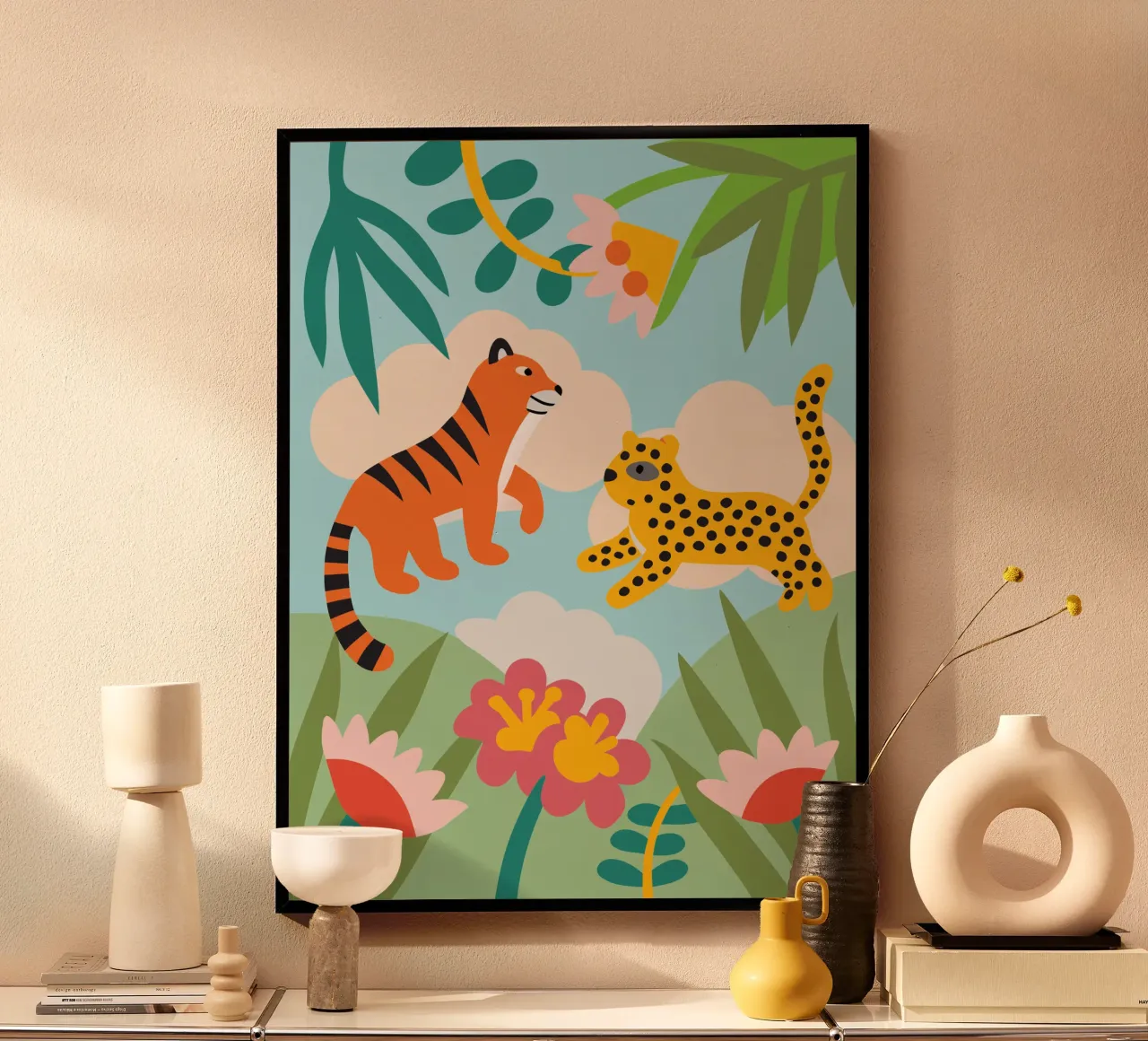 Tigre e pantera poster da CUTE ANIMALS