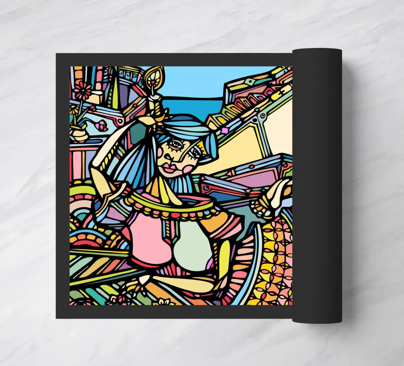 Donna sdraiata zerbino da Ninhol