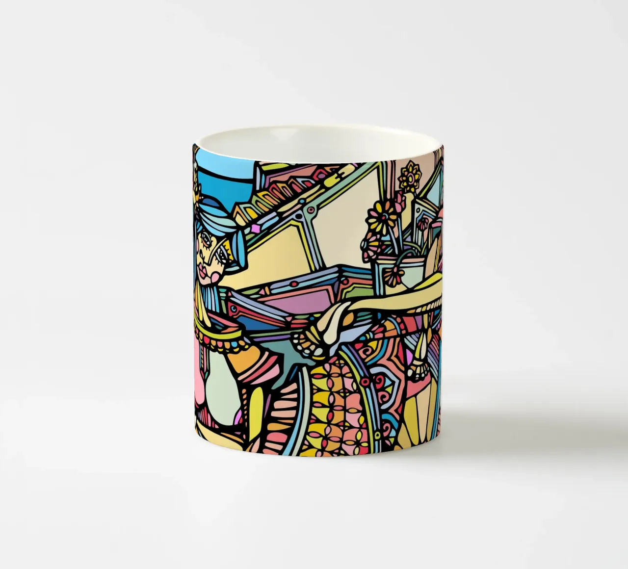 Donna sdraiata tazza in ceramica da Ninhol