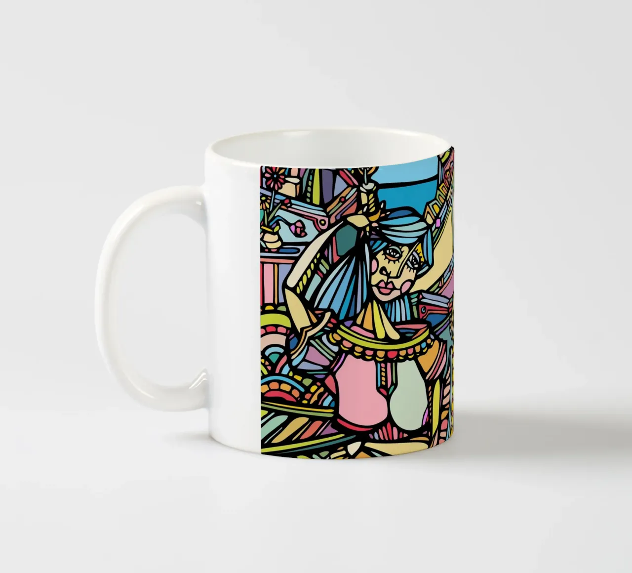 Donna sdraiata tazza in ceramica da Ninhol
