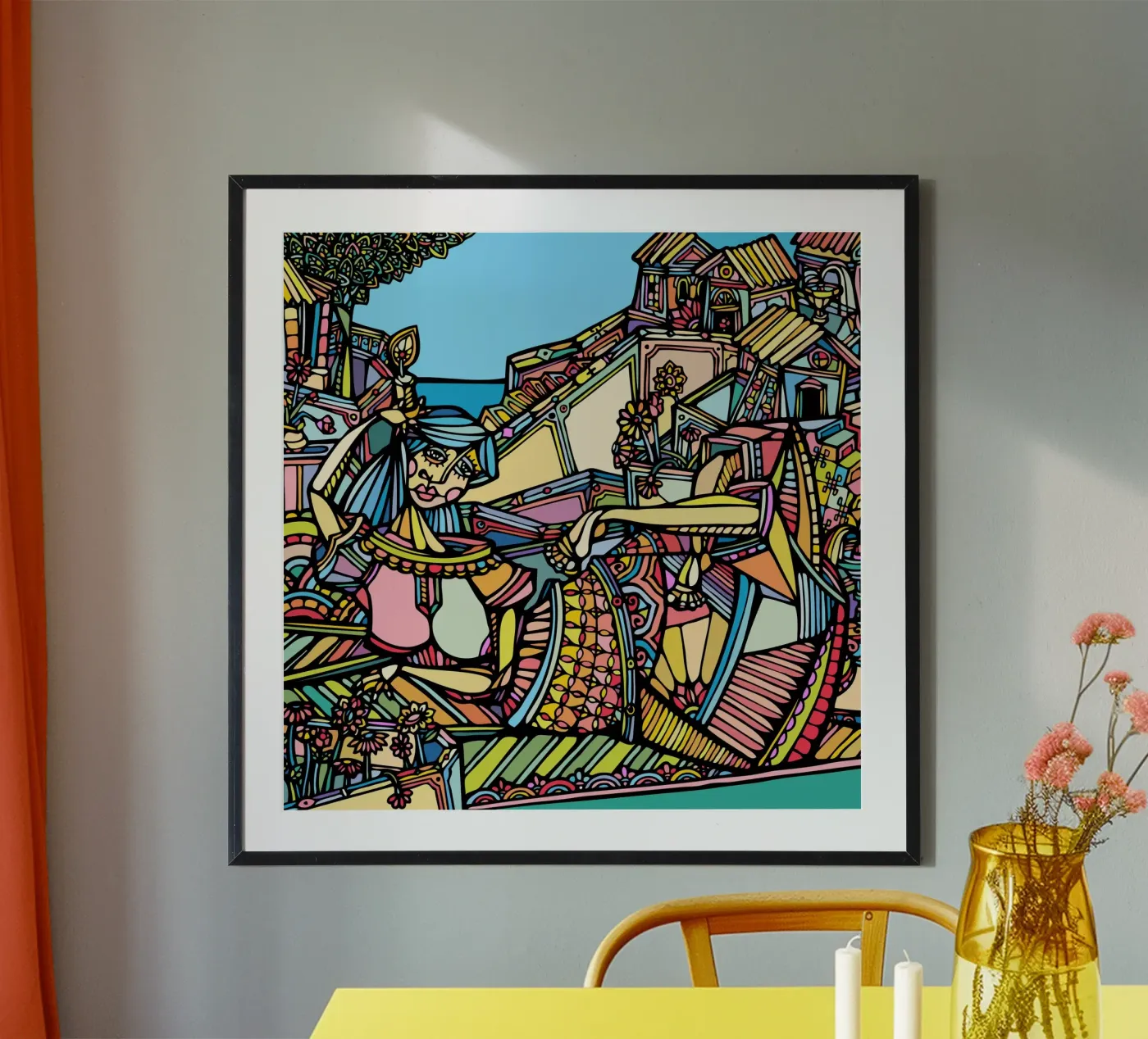 Donna sdraiata poster da Ninhol