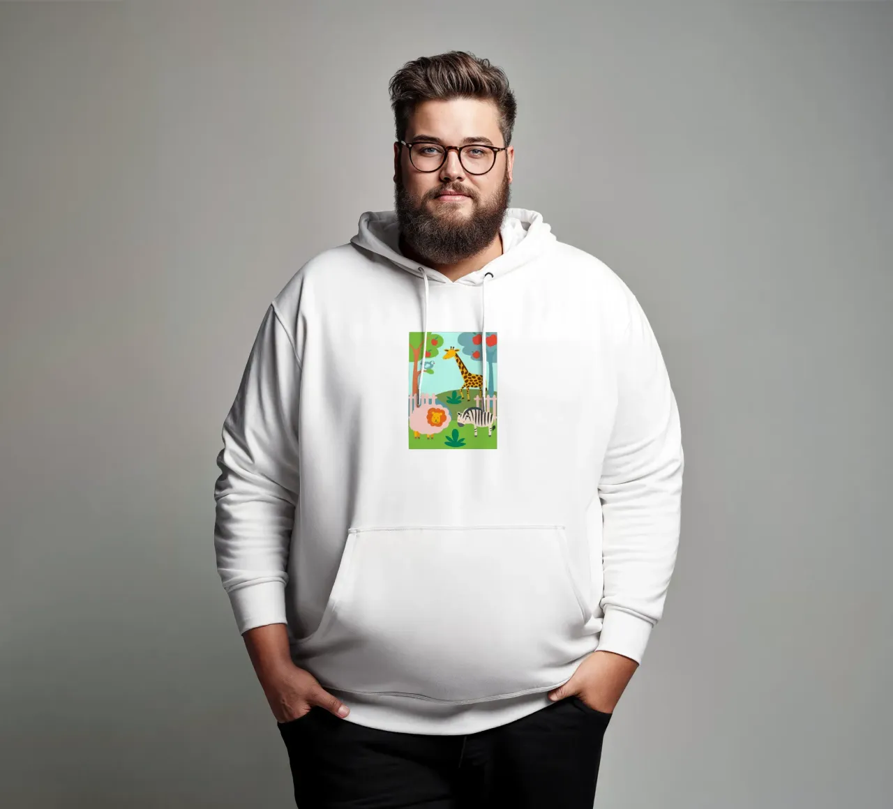 Lo zoo felpa con cappuccio da CUTE ANIMALS