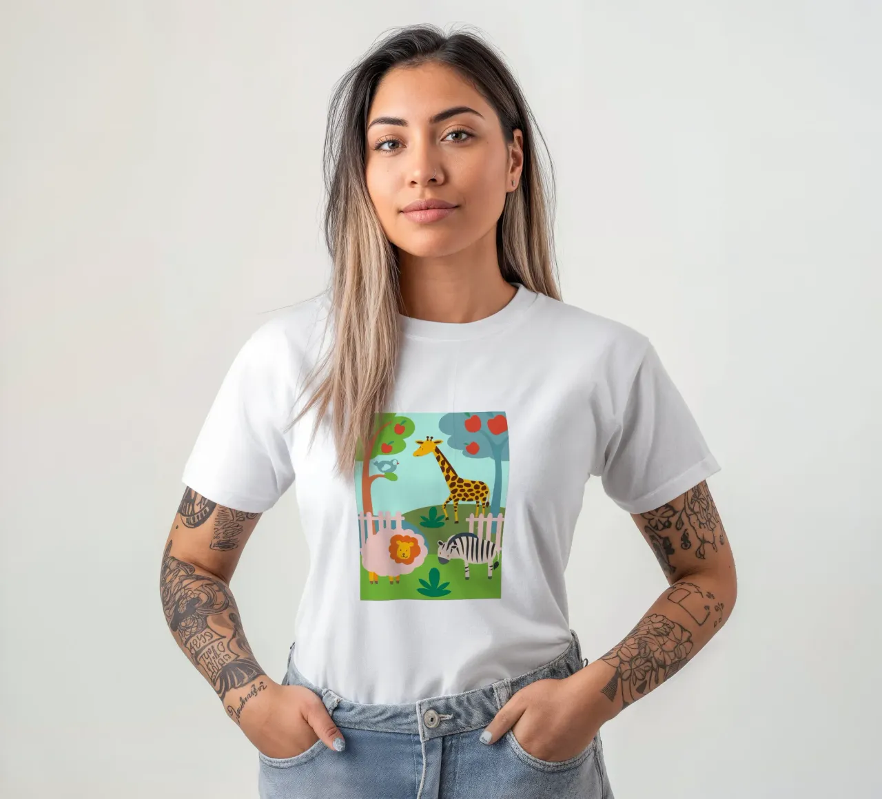 Lo zoo t-shirt da CUTE ANIMALS