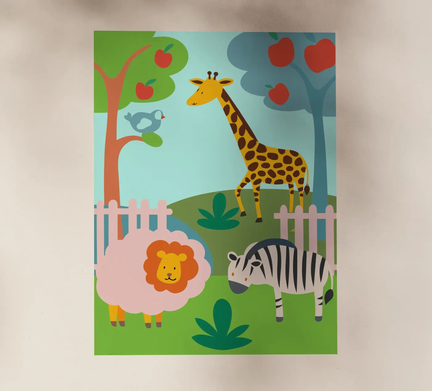 Dierentuin backlit folie van CUTE ANIMALS